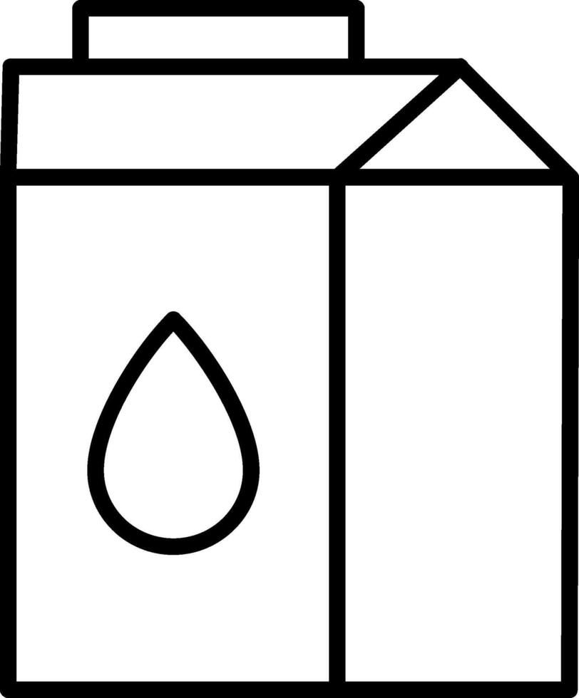 Milk Line Icon vector