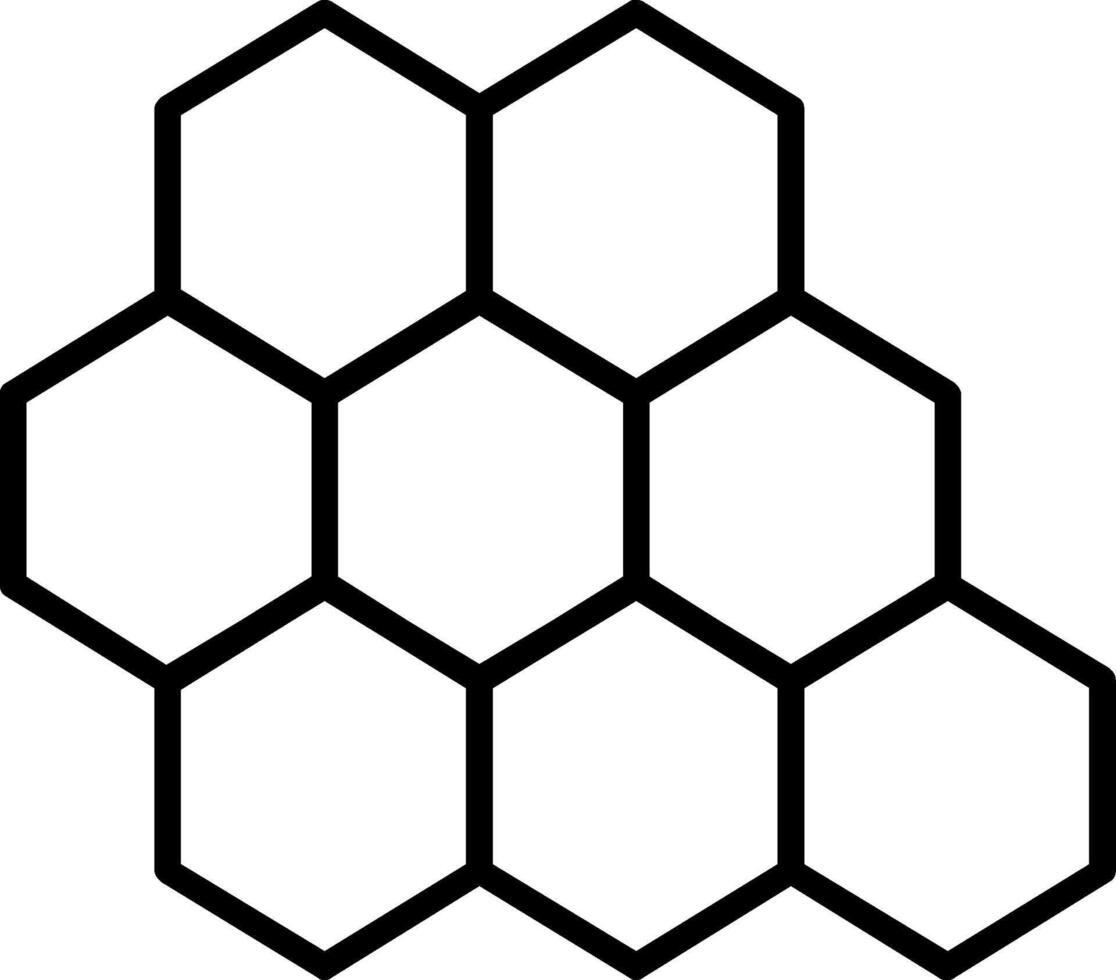 Bee Hive Line Icon vector