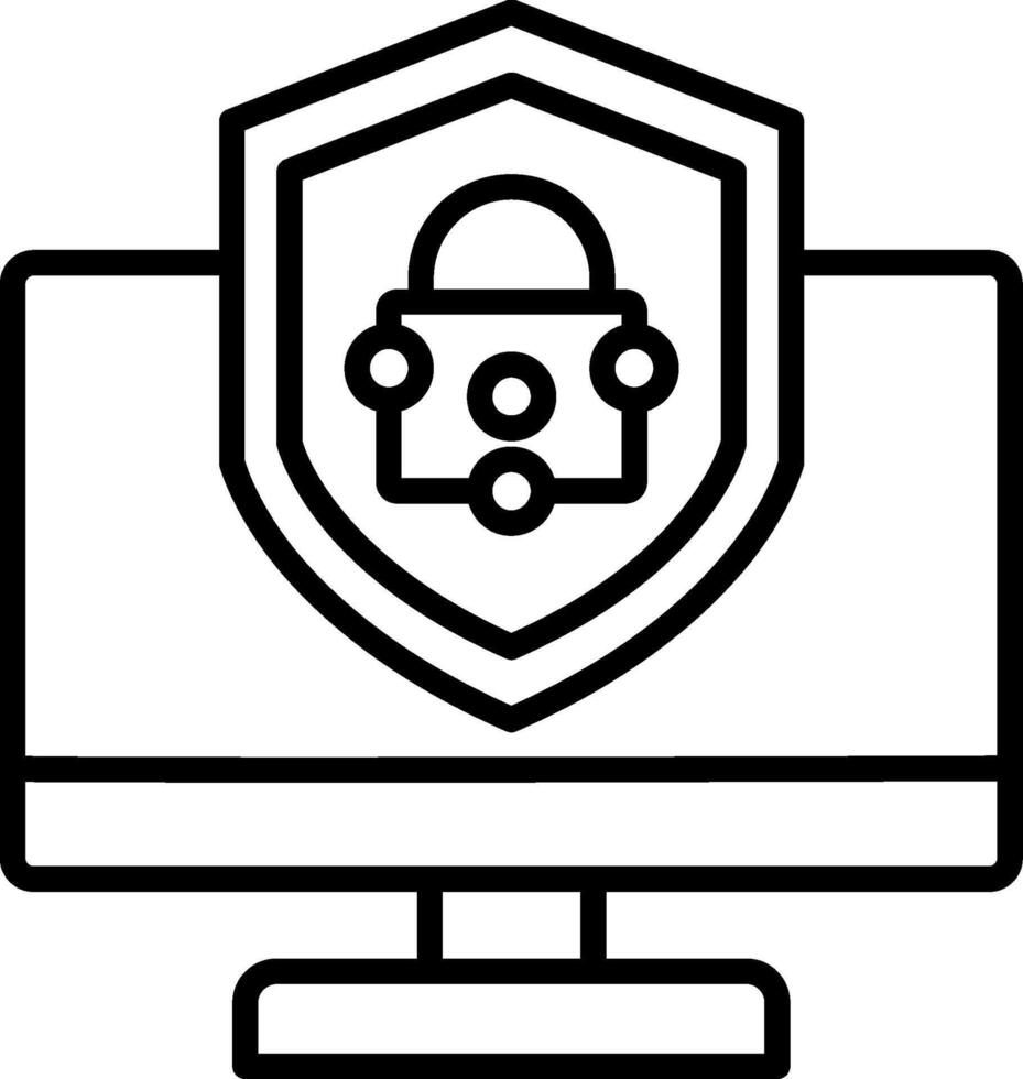 Security Computer Fix Icons Design vector