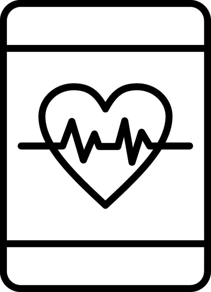 Heart Care LineIcon vector