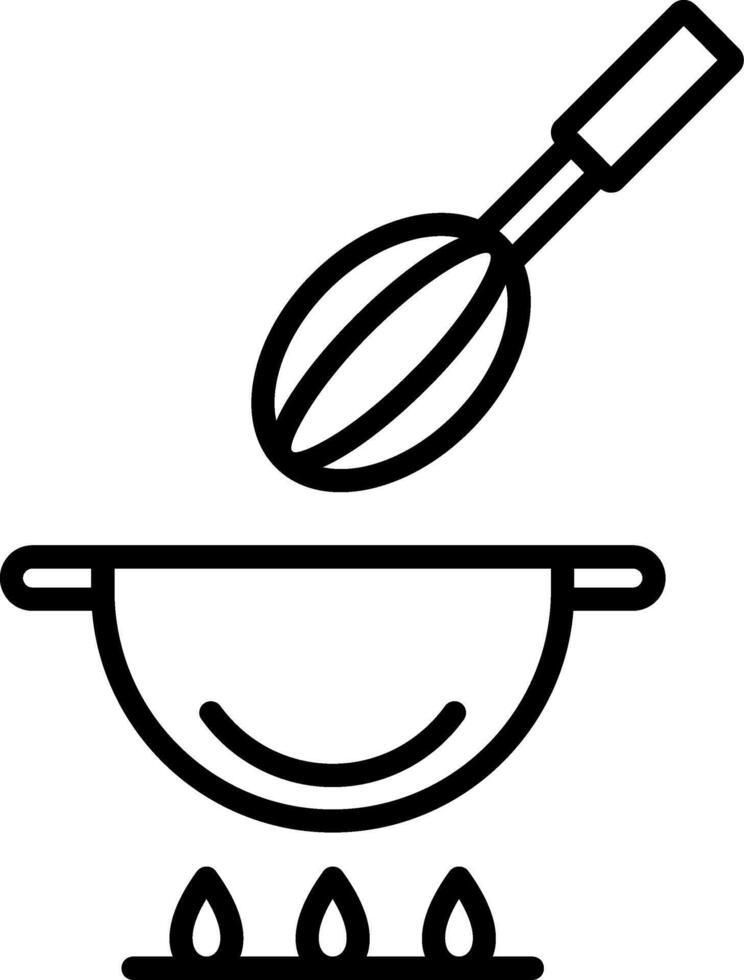 Cooking Line Icon vector