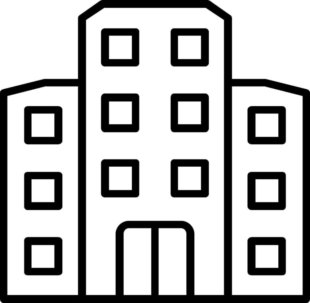 pisos línea icono vector