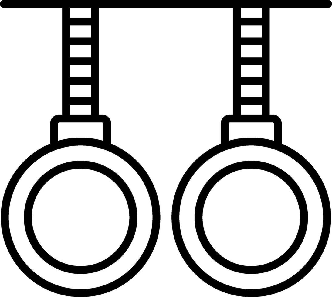 Gymnastics Line Icon vector