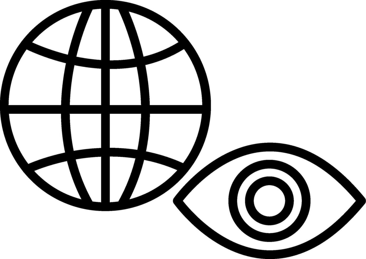 View Line Icon vector