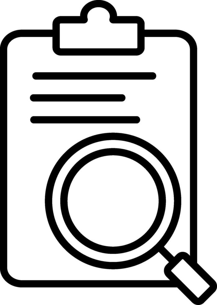 Review Line Icon vector