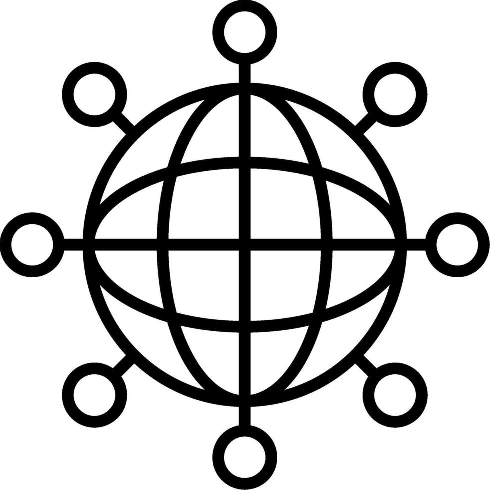 Internet Line Icon vector