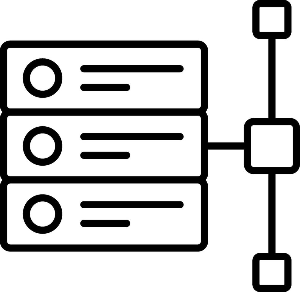 Data Stacks Line Icon 43266196 Vector Art at Vecteezy
