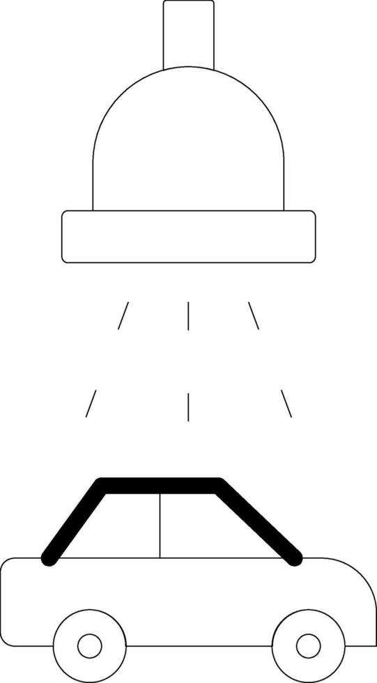 Car Wash Service Line Icon vector