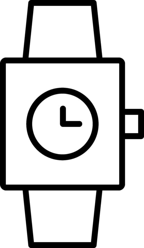 Watch Line Icon vector
