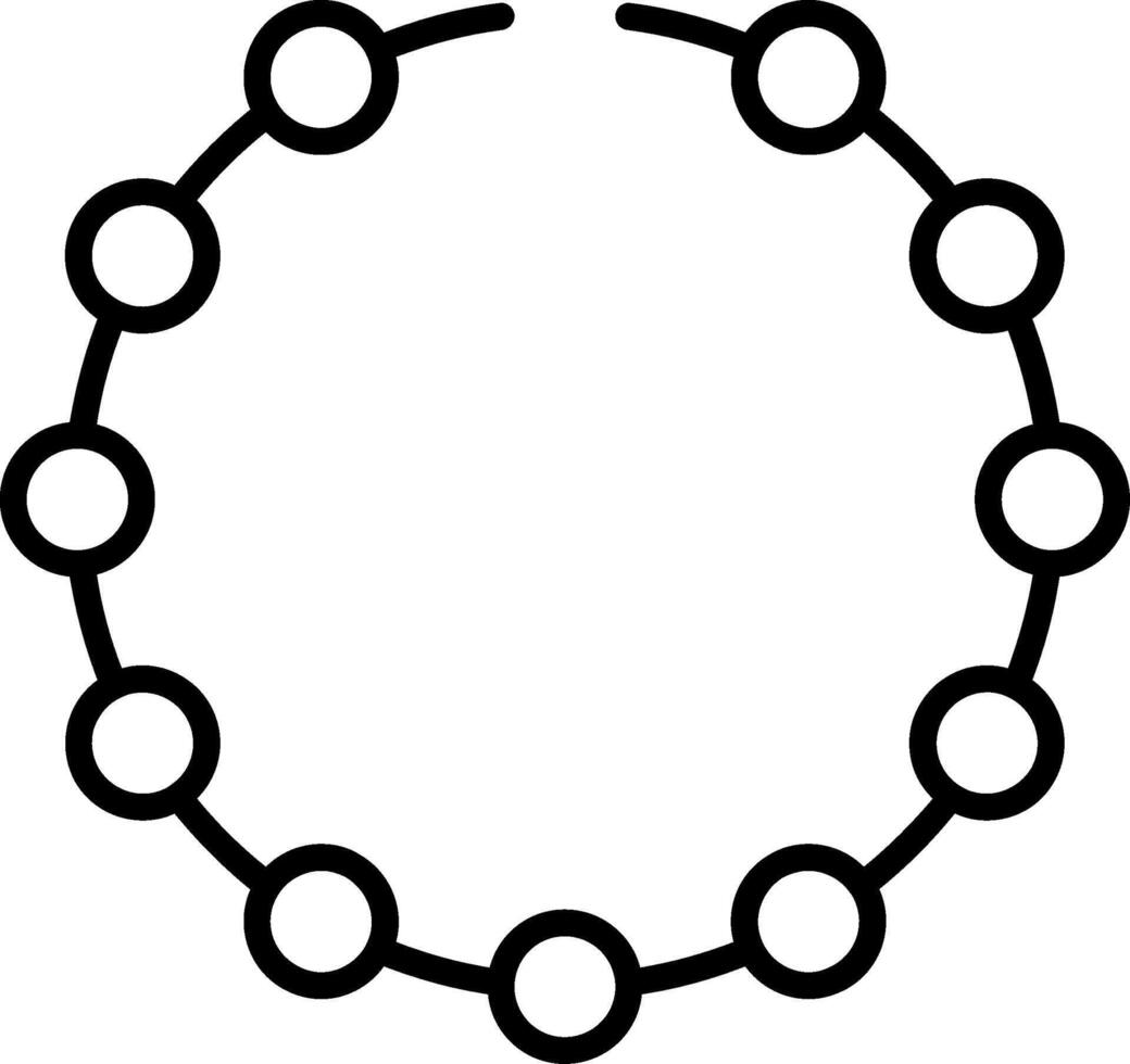 Bracelet Line Icon vector