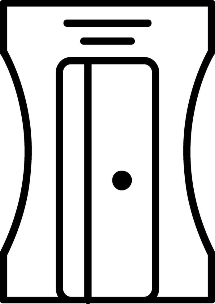 Sharpener Line Icon vector
