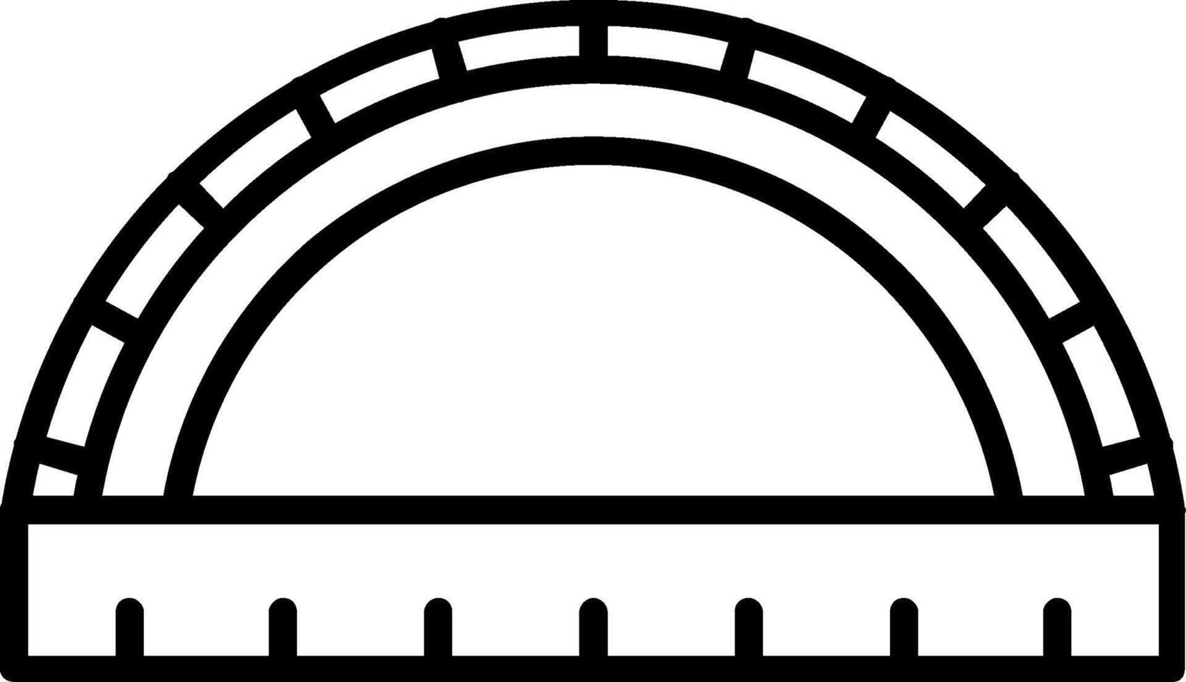 Ruler Line Icon vector