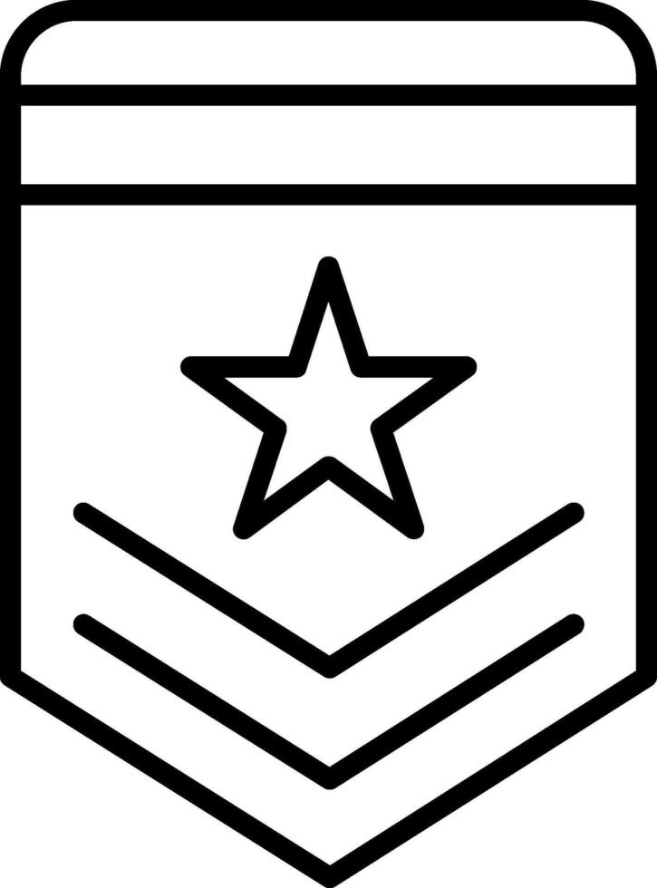 Badge Line Icon vector