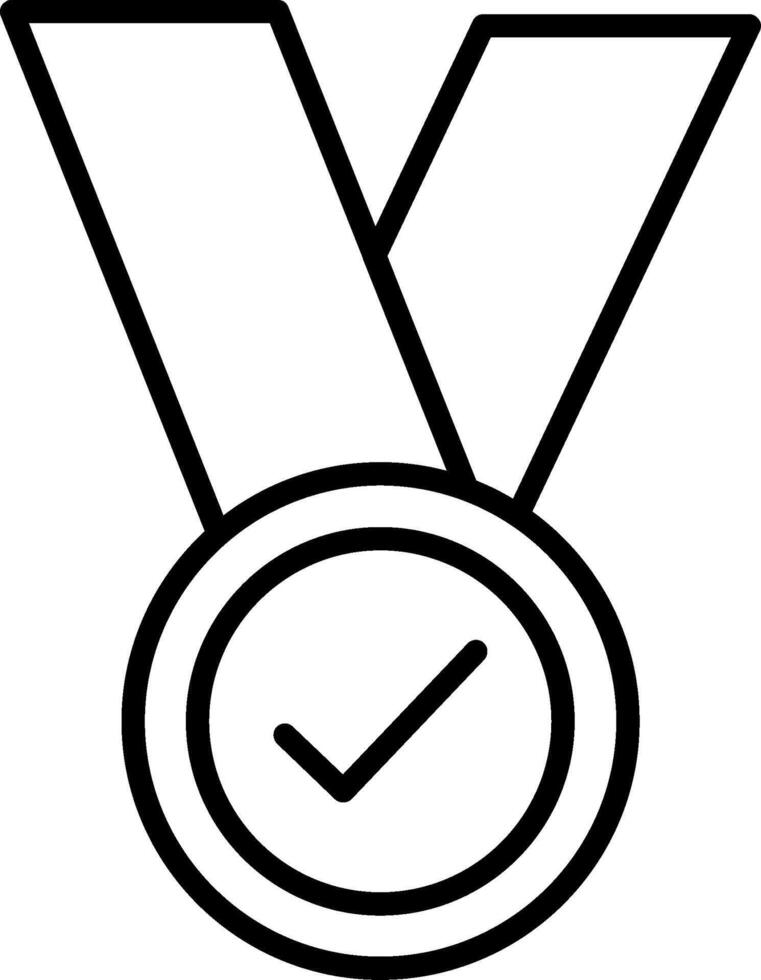 Medal Line Icon vector