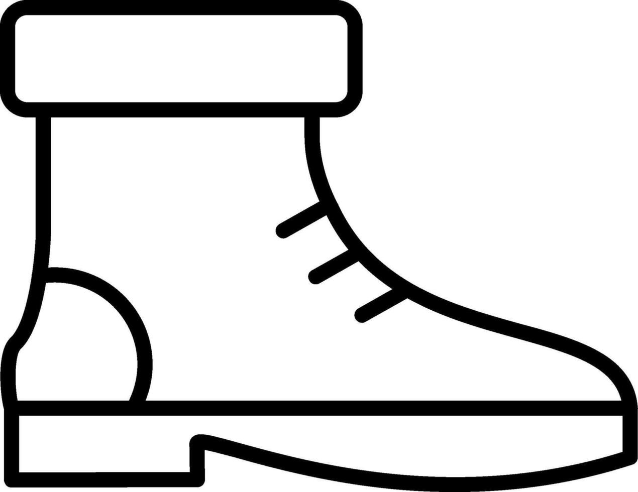 Boot Line Icon vector