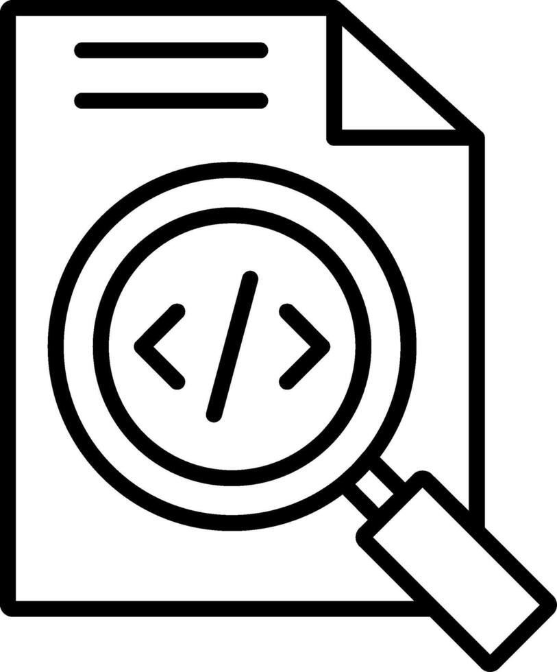 Search Line Icon vector