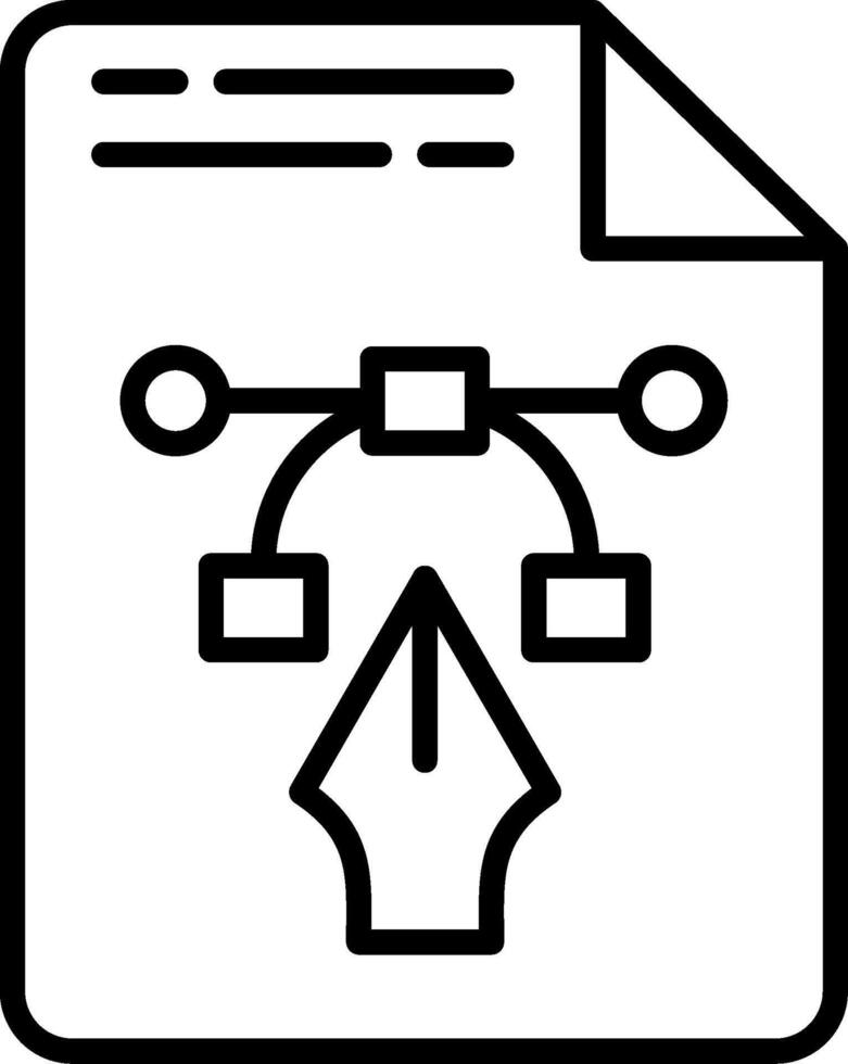 File Line Icon vector