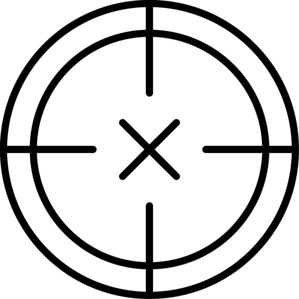 Scope Line Icon vector