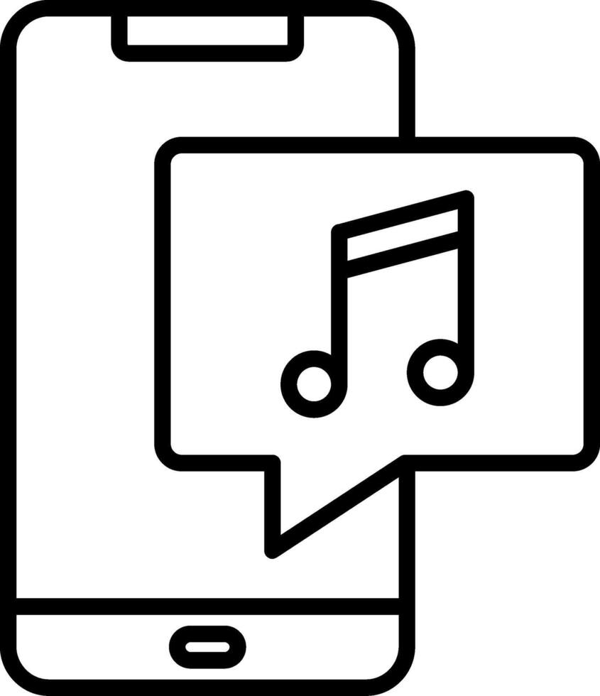 Mobile Line Icon vector
