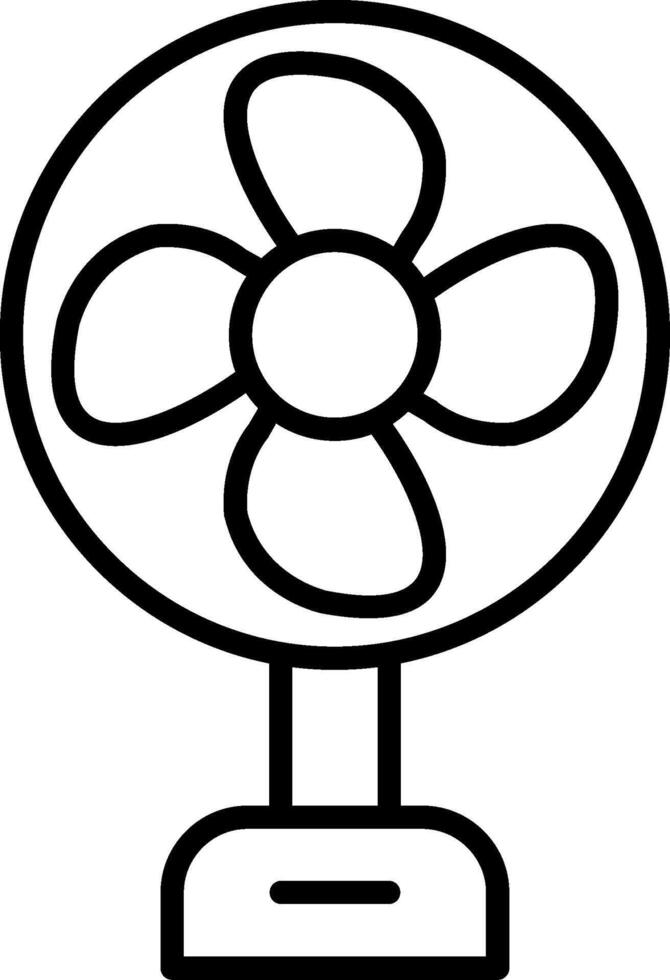 Fan Line Icon vector