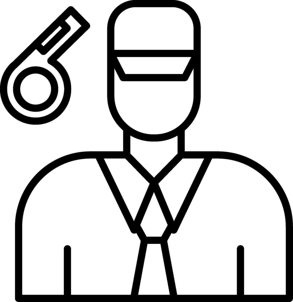 Coach Line Icon vector