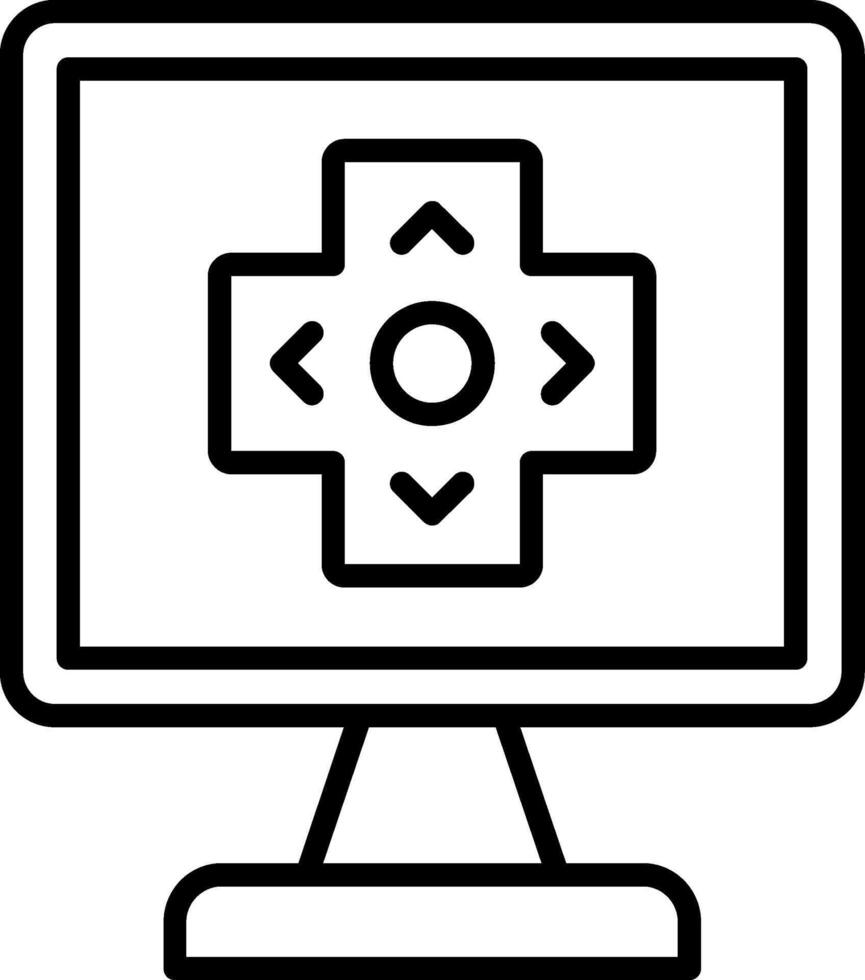 Gaming Line Icon vector