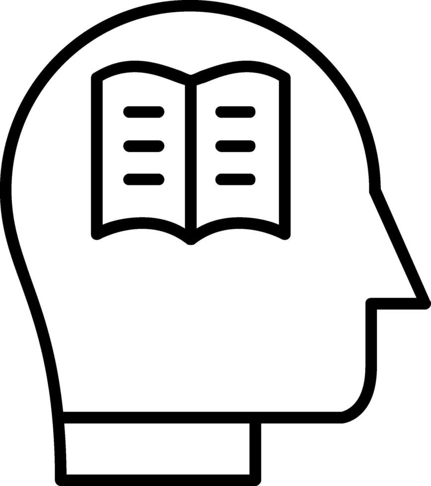 Knowledge Line Icon vector