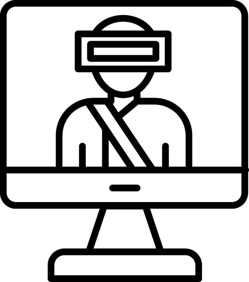 Battle Royale Line Icon vector