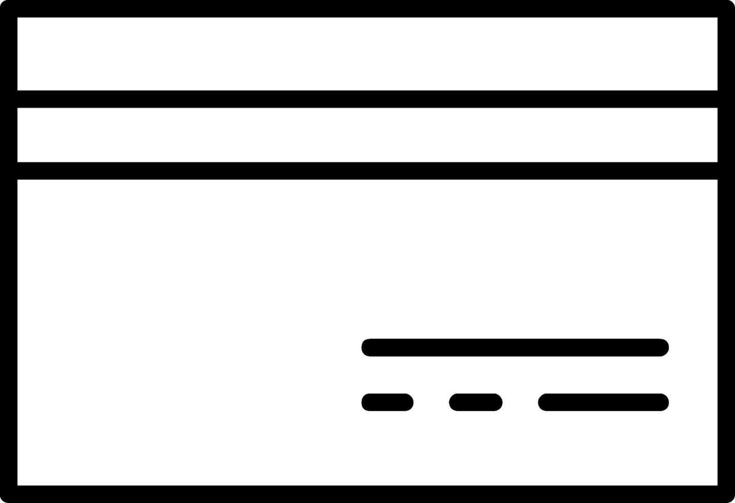 Credit Card Line Icon vector