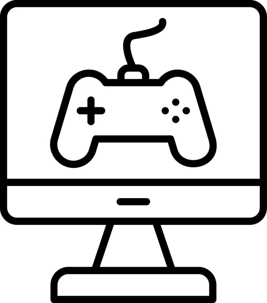 Game Line Icon vector