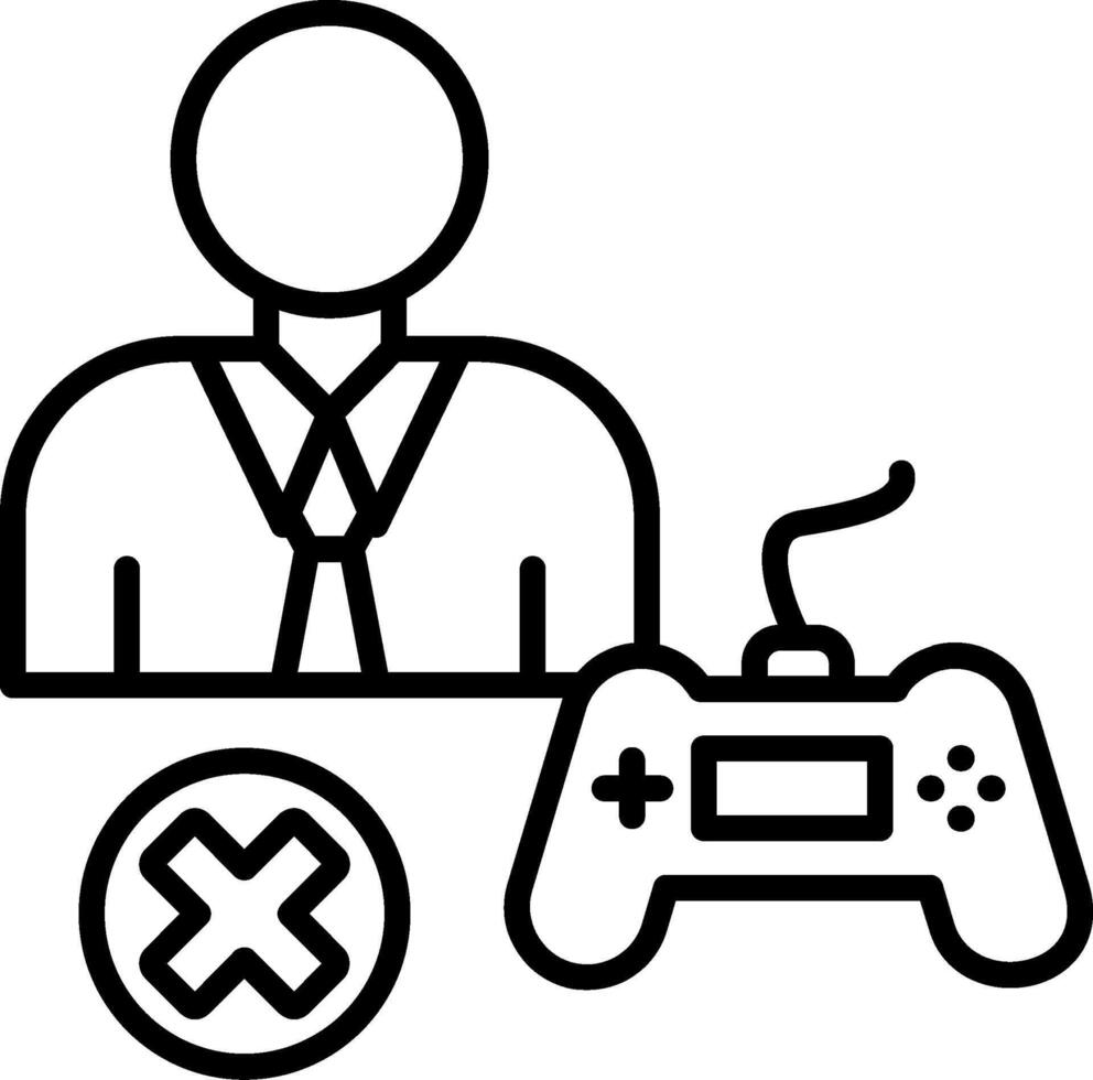 Banned Line Icon vector