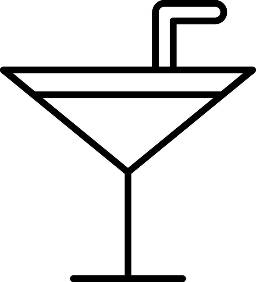 Welcome Drink Line Icon vector