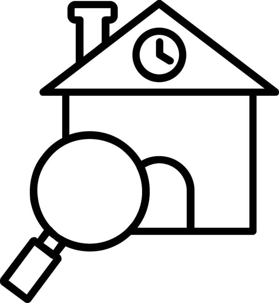 Find Home Line Icon vector