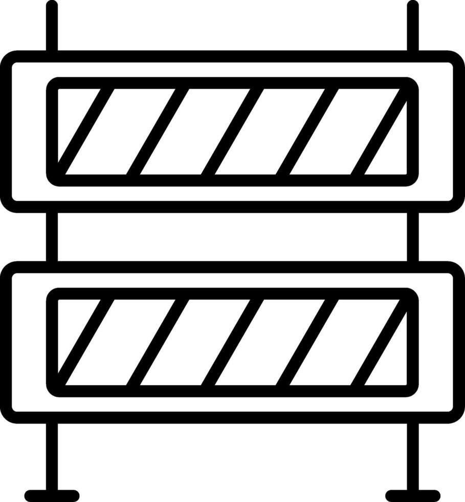 Barrier Line Icon vector