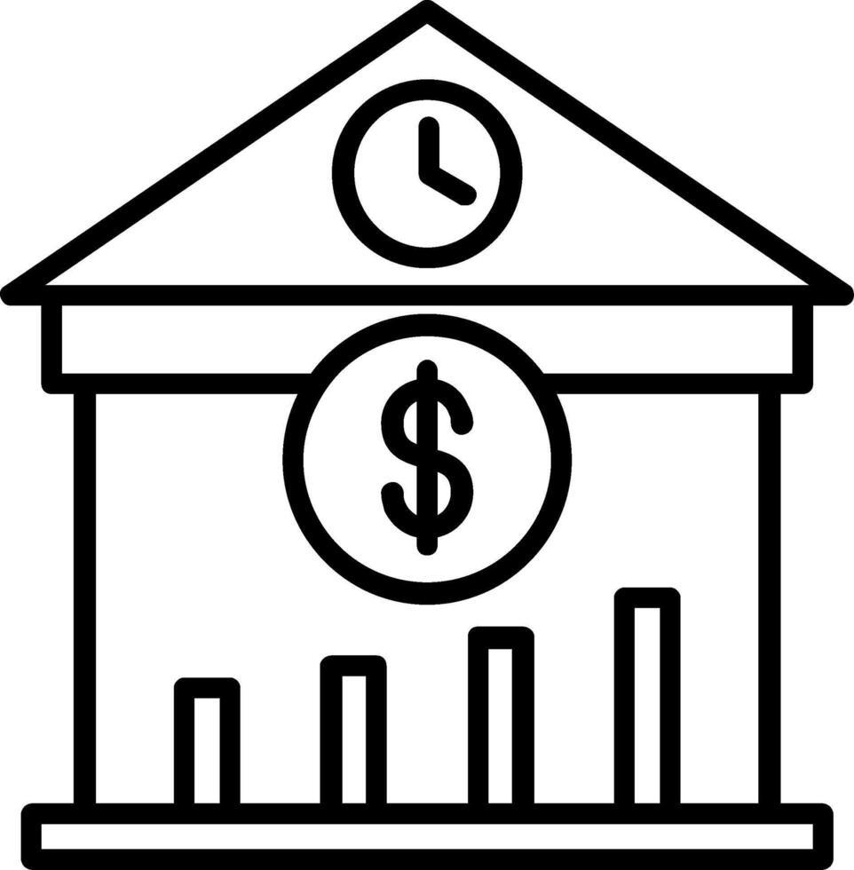 Savings Line Icon vector