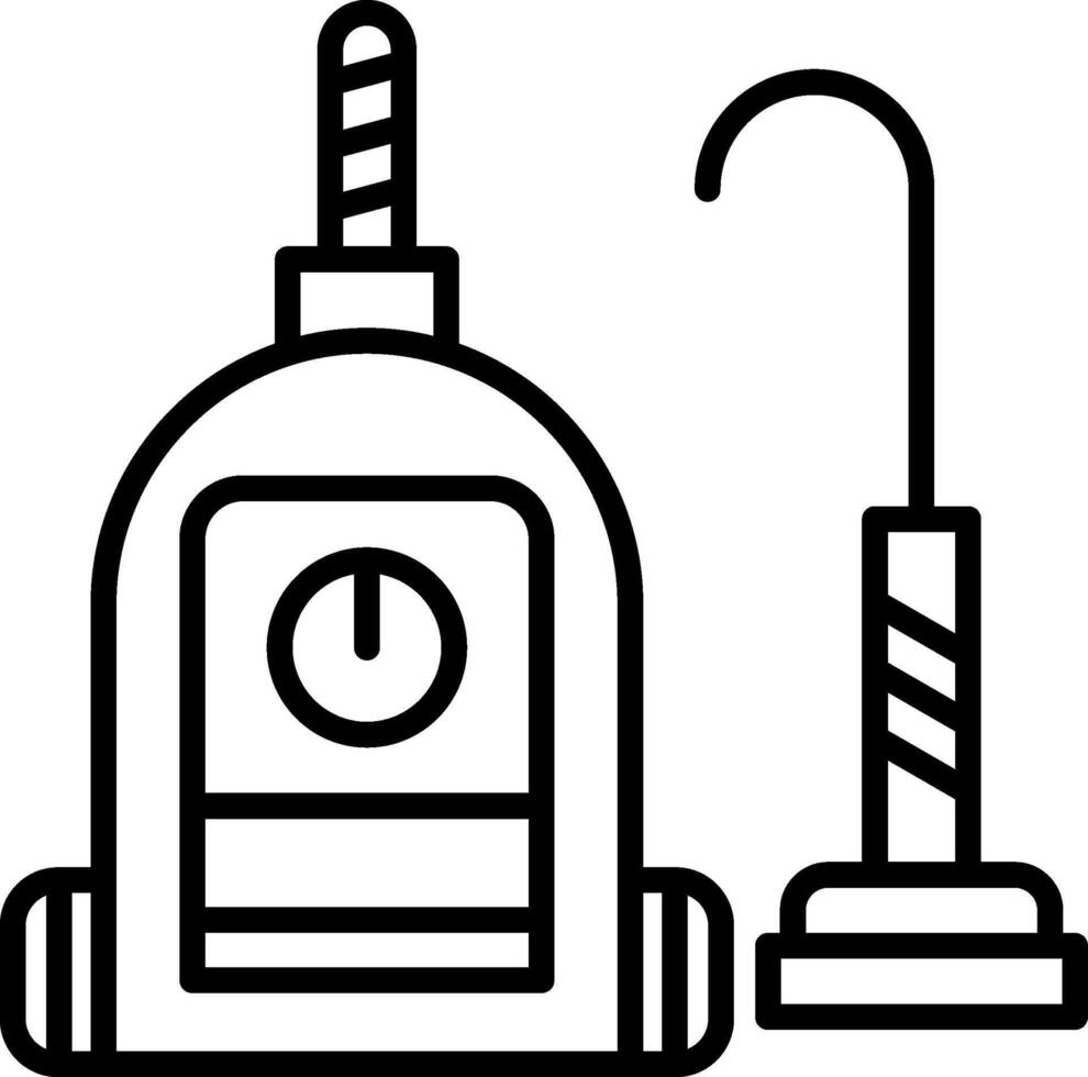 Vacuum Cleaner Line Icon vector