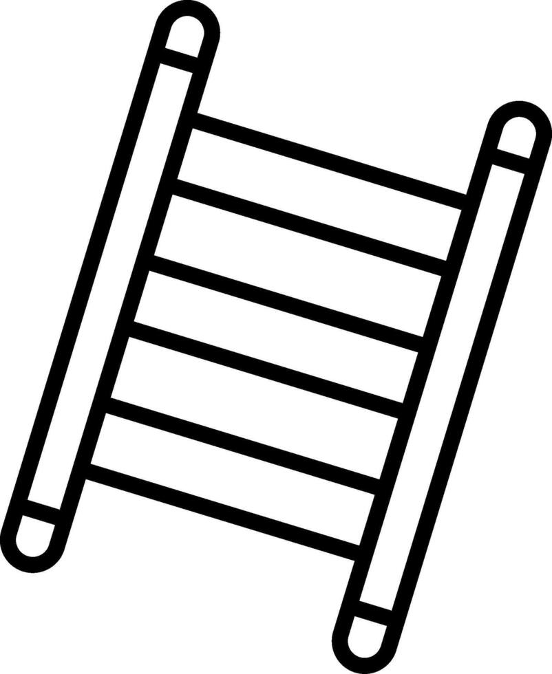 Step Ladder Line Icon vector