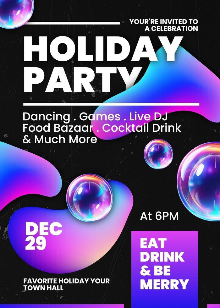 Holiday Invitation Party Template 43266725 Template