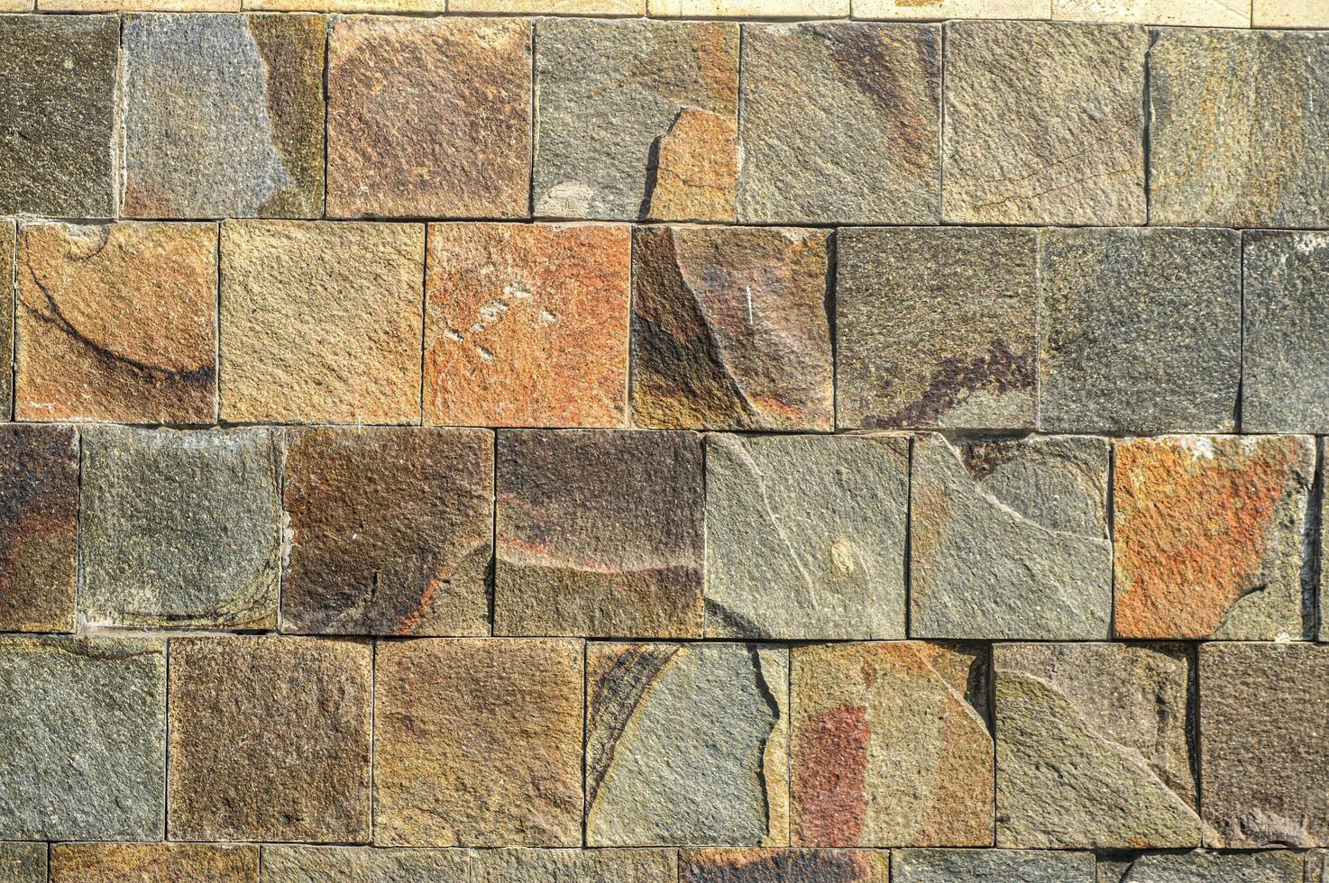 Granite stone wall texture photo