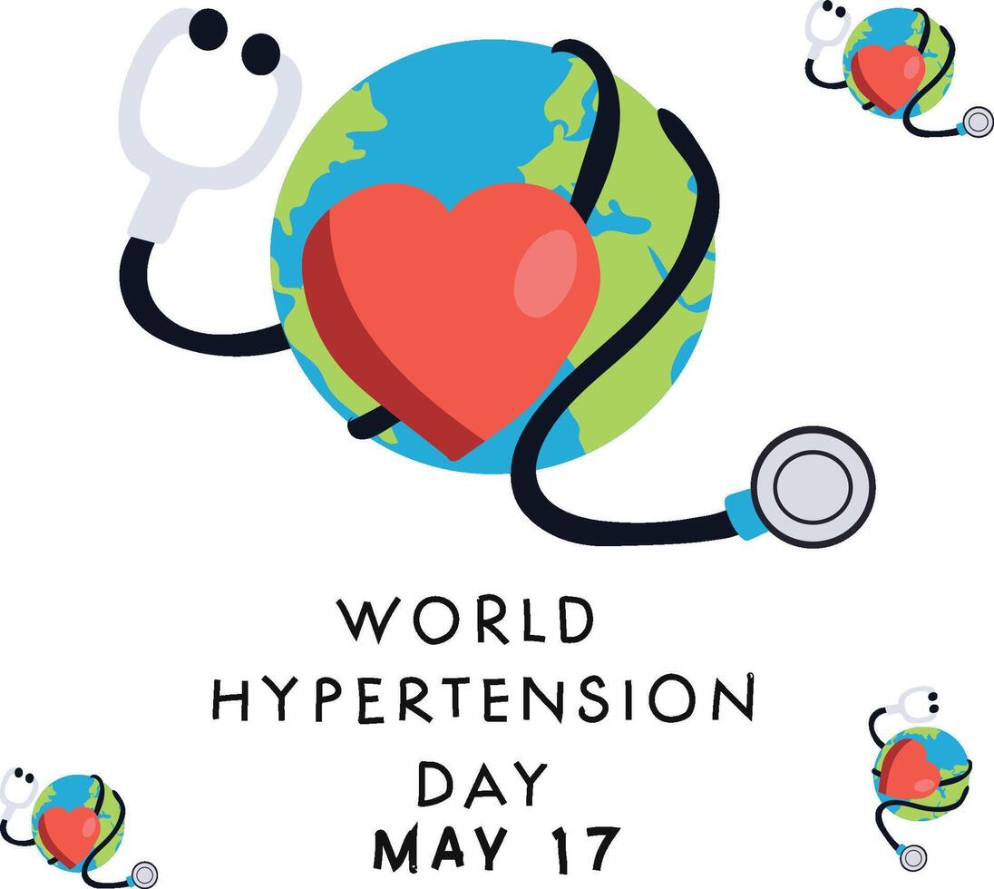 world hypertension day vector