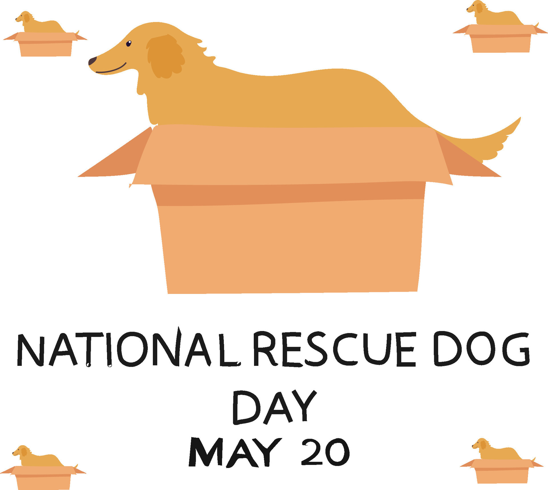 national rescue dog day 43267537 Vector Art at Vecteezy