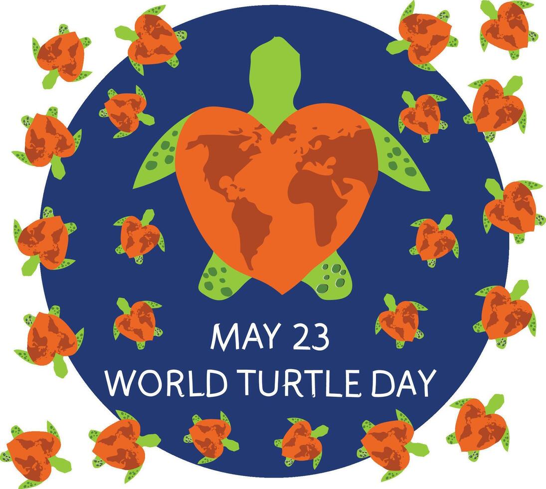 dia mundial de la tortuga vector