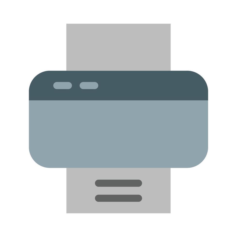 Printer Flat Icon Design vector