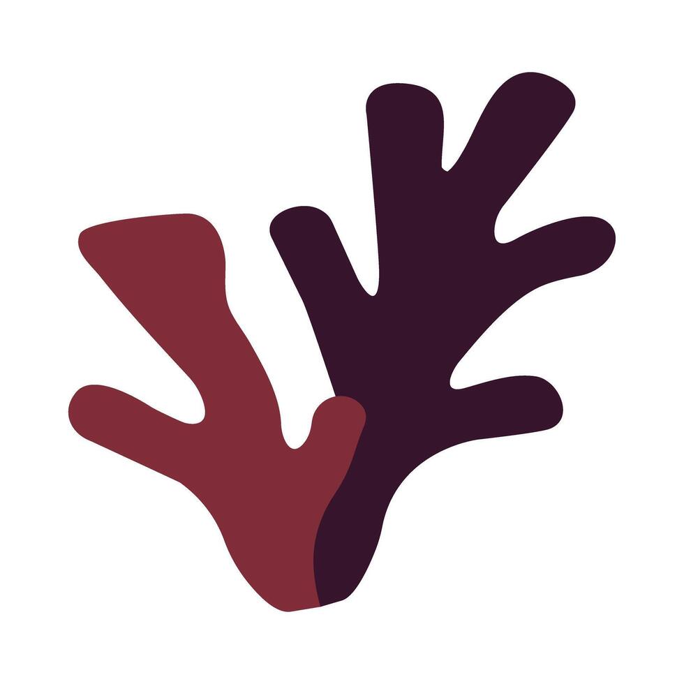 Coral Flat Icon Design vector