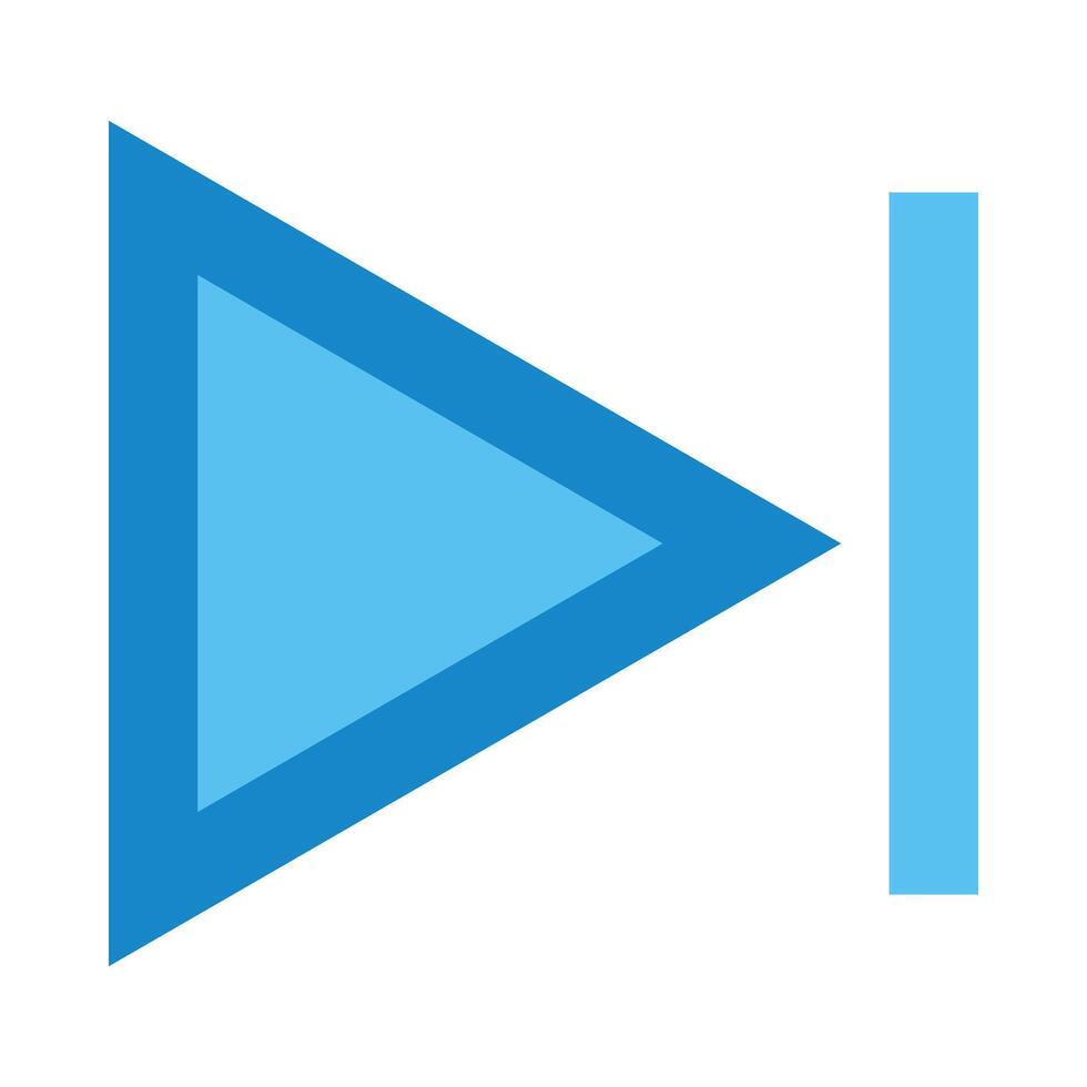 Skip Flat Icon Design vector