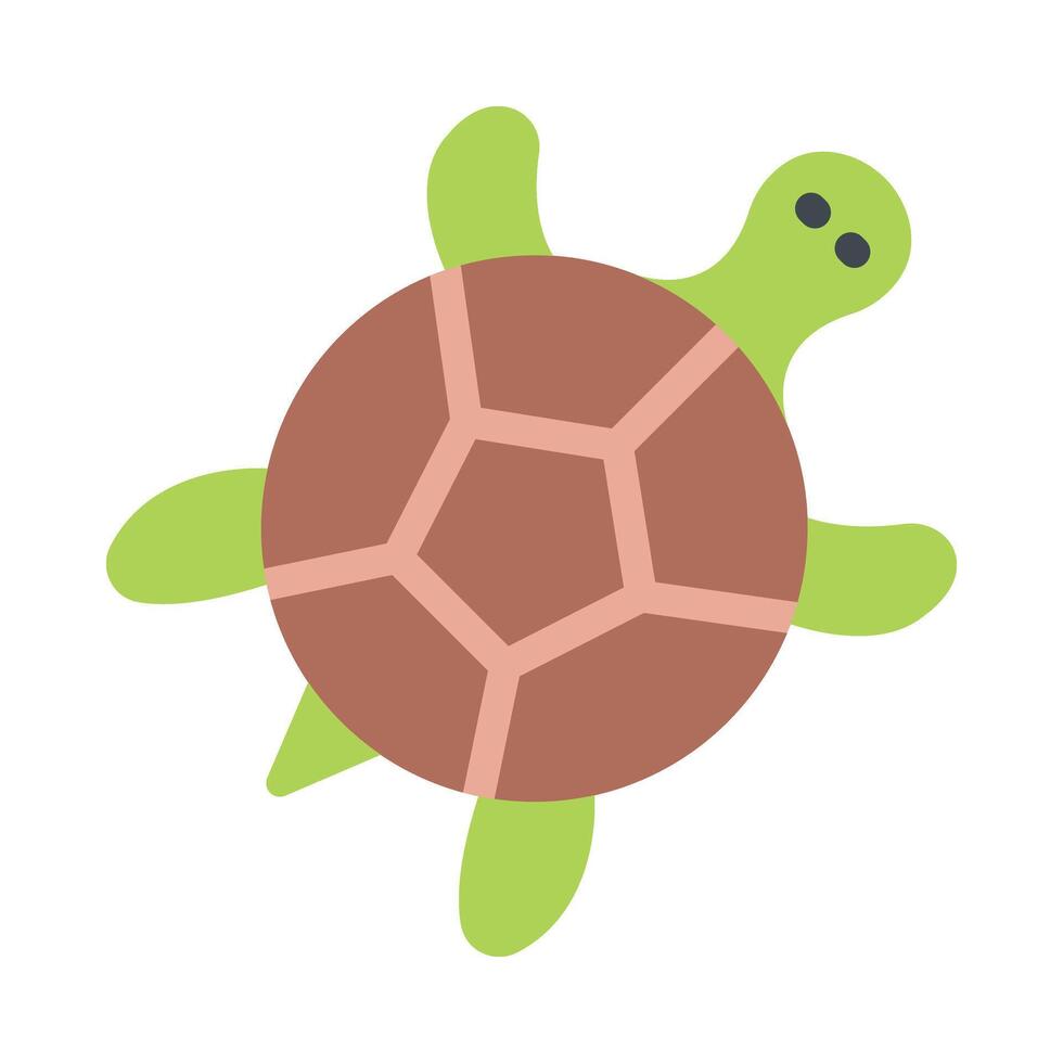 Turtle Flat Icon Design vector