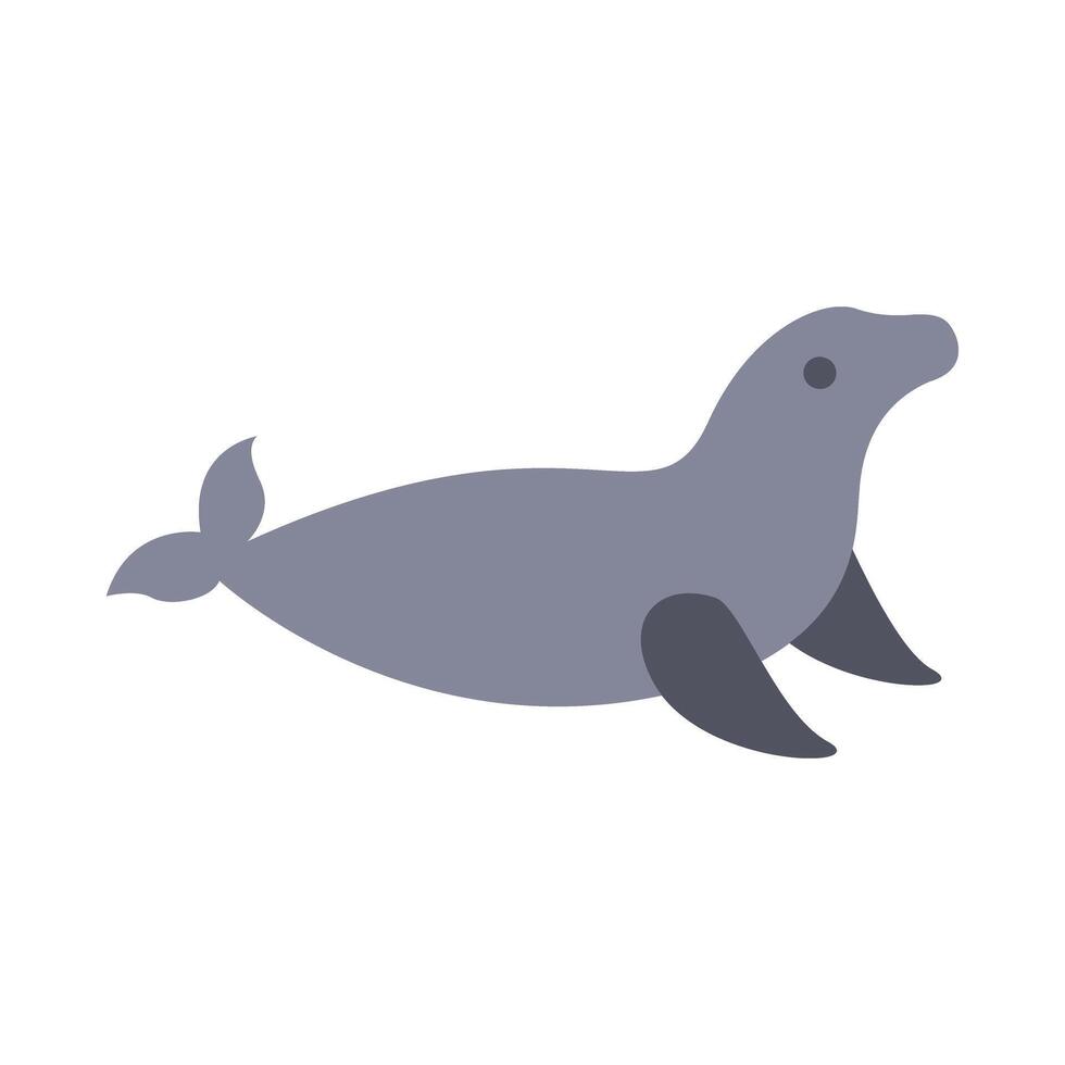 Seal Flat Icon Design vector