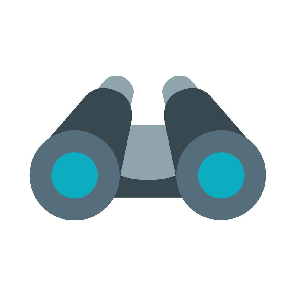 Binocular Flat Icon Design vector