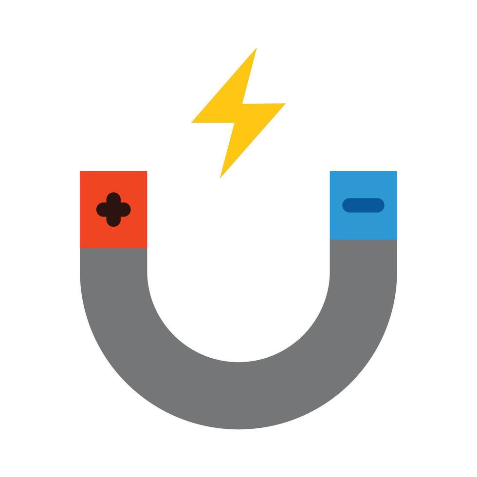Magnet Flat Icon Design vector