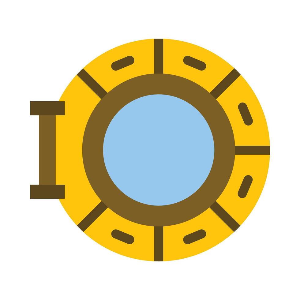 Porthole Flat Icon Design vector